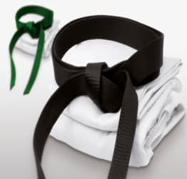Green and black belt