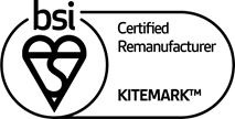 BSI logo for certified remanufactured kitemark 