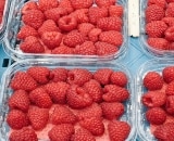 Thumbnail, Punnets of raspberries.
