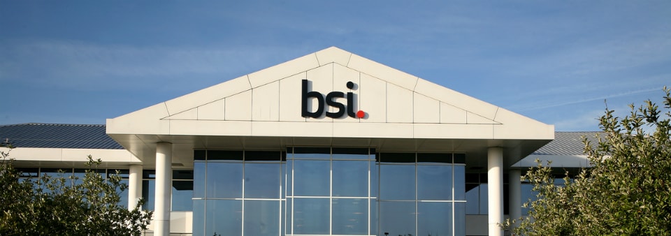 image of BSI logo on building