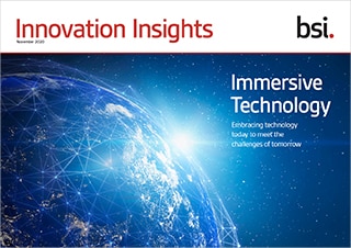 Innovation Insights cover with globe - Immersive technology