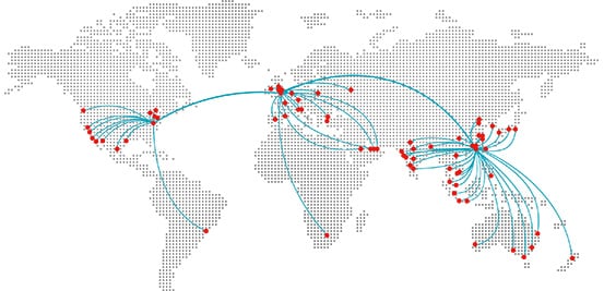 Map of BSI global offices