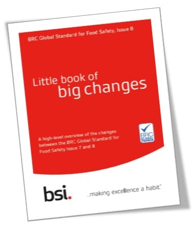 BRCGS Issue 7-8 Little book of big changes