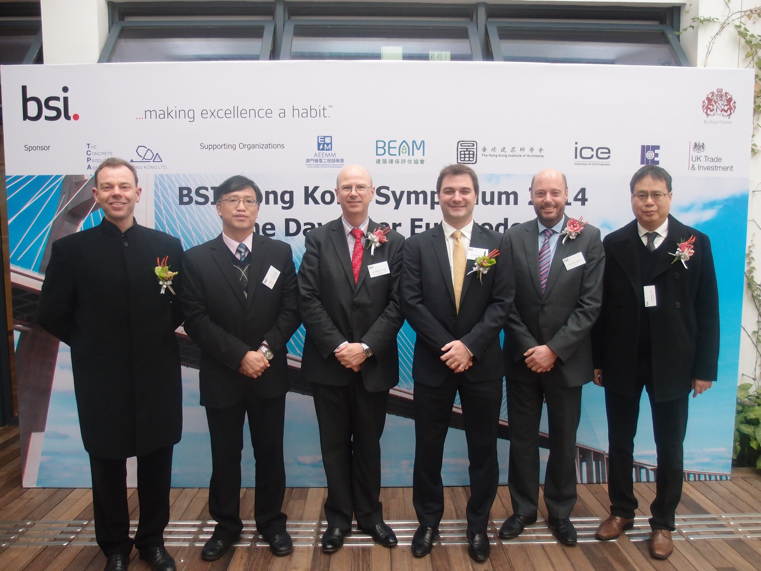 BSI Eurocodes Symposium 2014 Hong Kong - certificate presentation BSI Eurocodes Symposium 2014 Hong Kong - certificate presentation