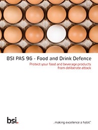 BSI PAS 96 - Food and Drink Defence