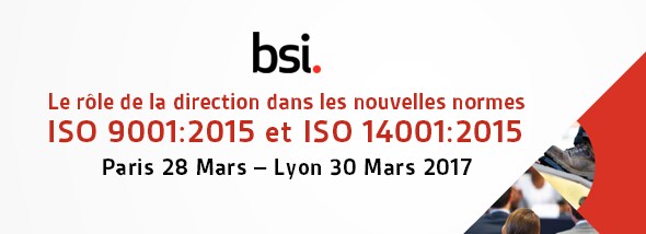 « Senior Management Briefing ISO 9001:2015 et ISO 14001:2015» « Senior Management Briefing ISO 9001:2015 et ISO 14001:2015»