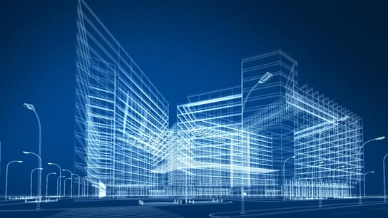 3D architecture abstract