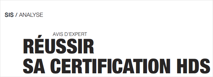 Article BSI " Réussir sa certification HDS"