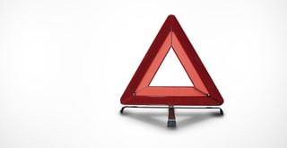 Triangle stop sign
