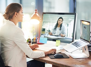 Remote Audit - Woman on Laptop