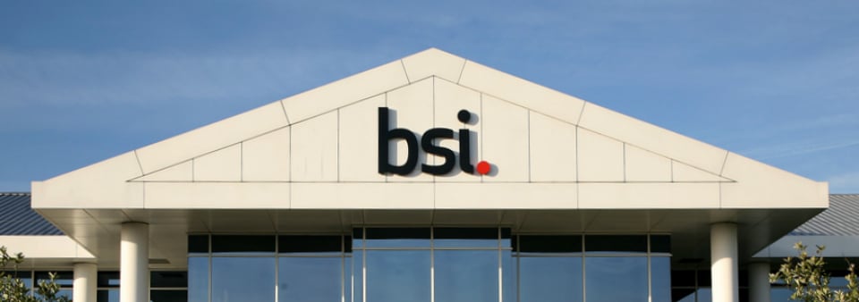 image of BSI logo on building