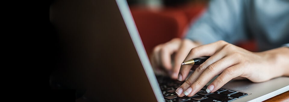 Woman using Laptop