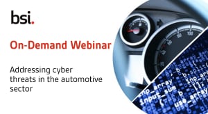 Addressing cyber  threats in the automotive  sector | On-demand webinar