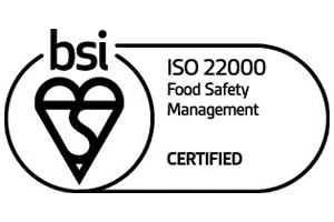 The logo shows the BSI mark of trust - food safety management