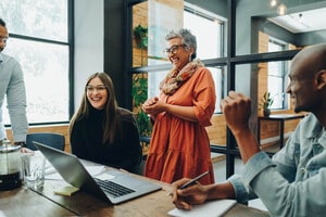 People in meeting in a modern office