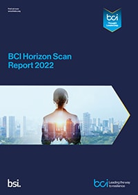 BCI Horizon Scan Report 2022 cover