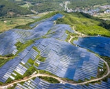 outdoor solar panels on hills