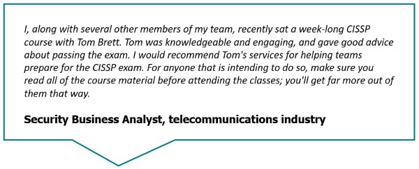 Certified Information Systems Security Professional (CISSP) quote Certified Information Systems Security Professional (CISSP) quote