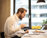 Man working at desk