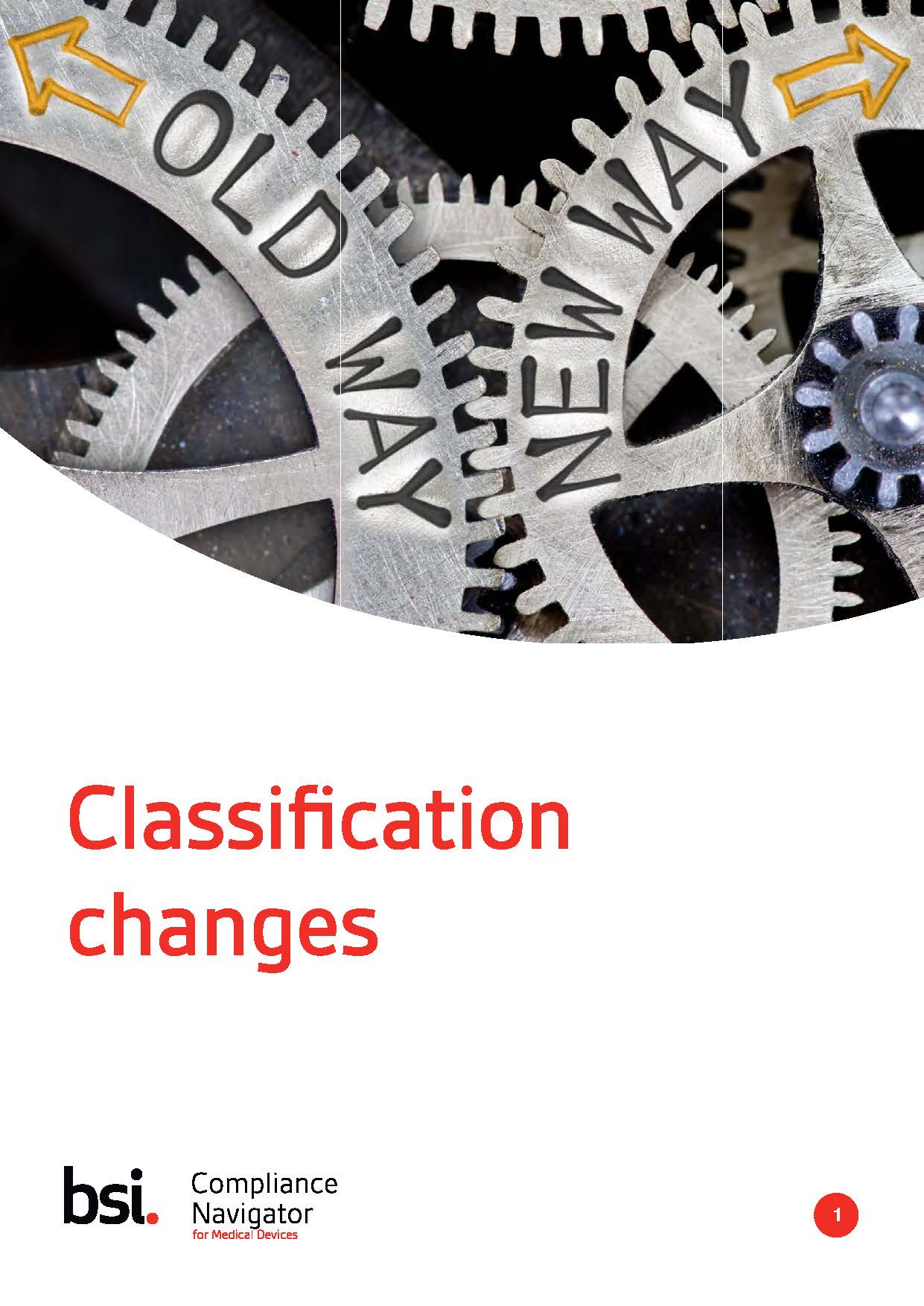 Changements de classification dans le nouveau règlement DM