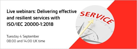 Live webinars of ISO/IEC 20000-1:2018 