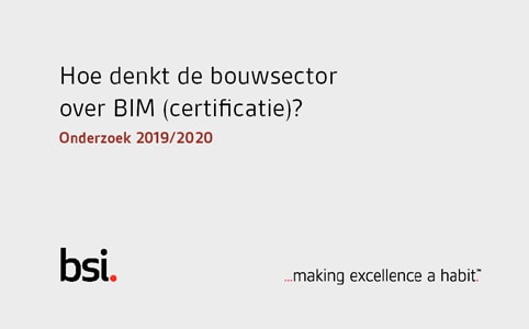 hoe denkt de bouwsector over BIM certificatie