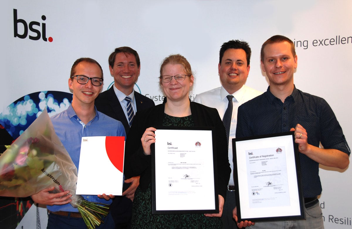 Certificaatuitreiking 12 oktober 2018 Certificate Ceremonie BSI