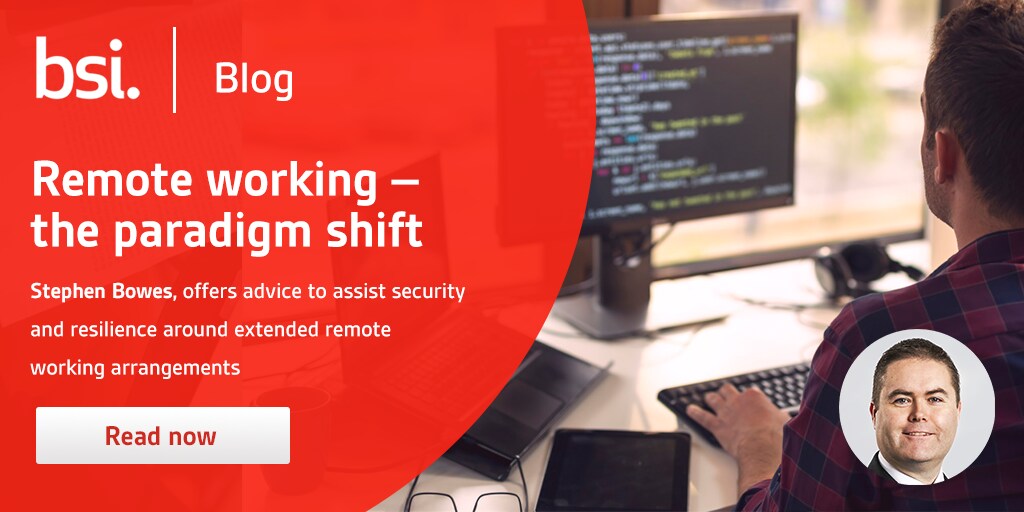 Remote working - the paradigm shift
