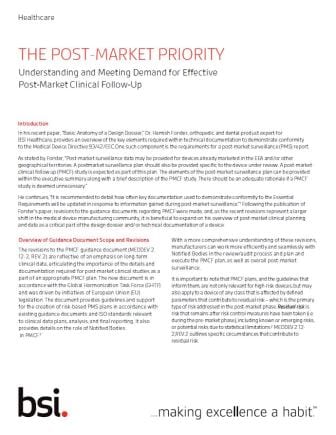 The post-market priority