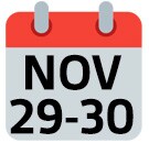 November 29-30 November 29-30