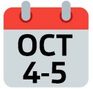 Oct 4-5 Oct 4-5