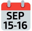 Sep 15-16 Sep 15-16