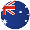 Round Australia Flag 