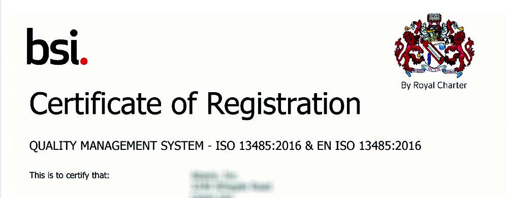 certificate of registration