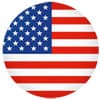 Round United States Flag