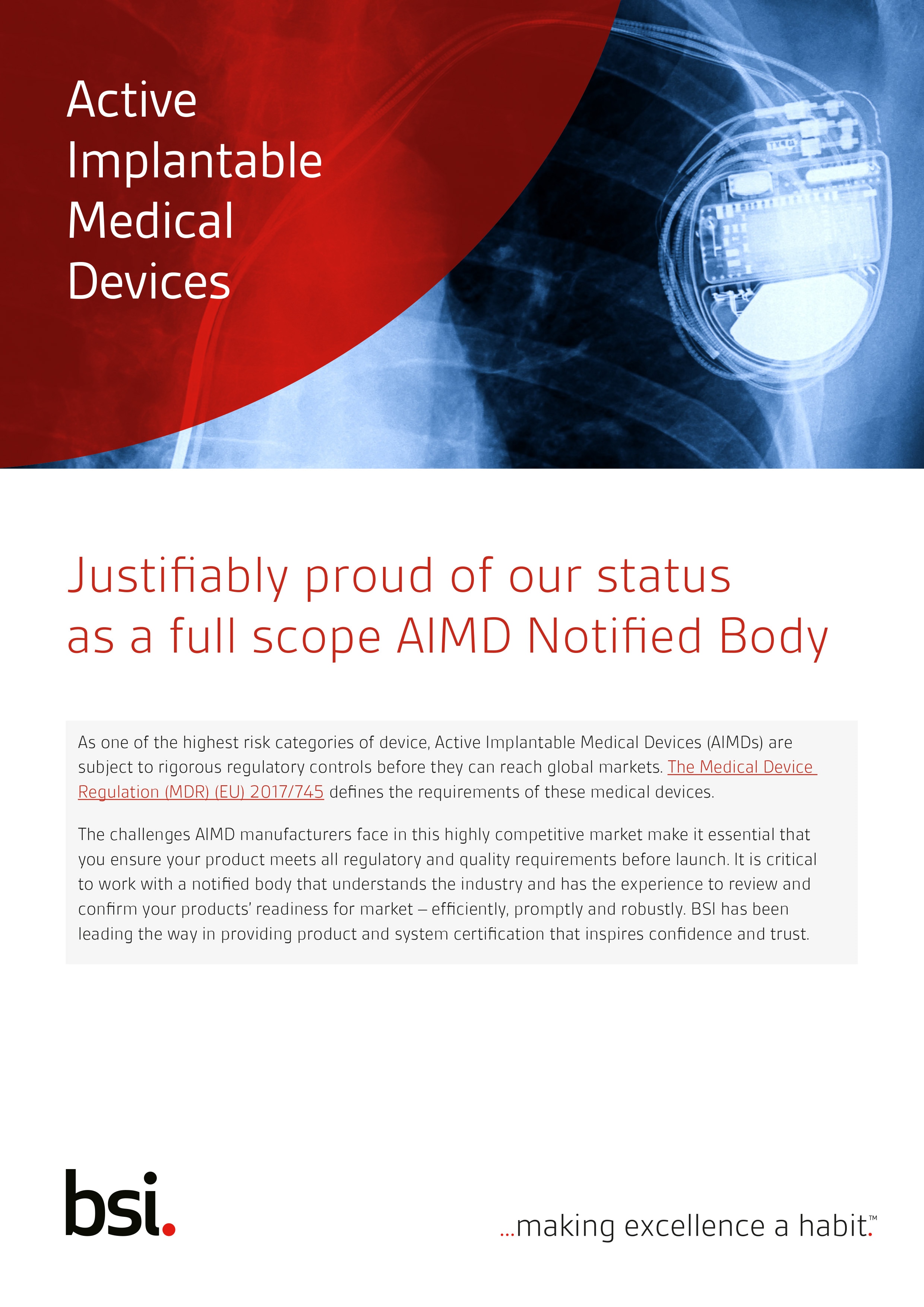 AIMD Active Implantable Medical Device BSI