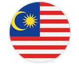 Malaysia flag rounded