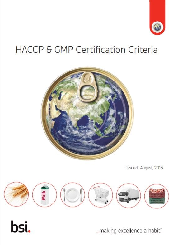 HACCP & GMP Certification Criteria BSI South Africa
