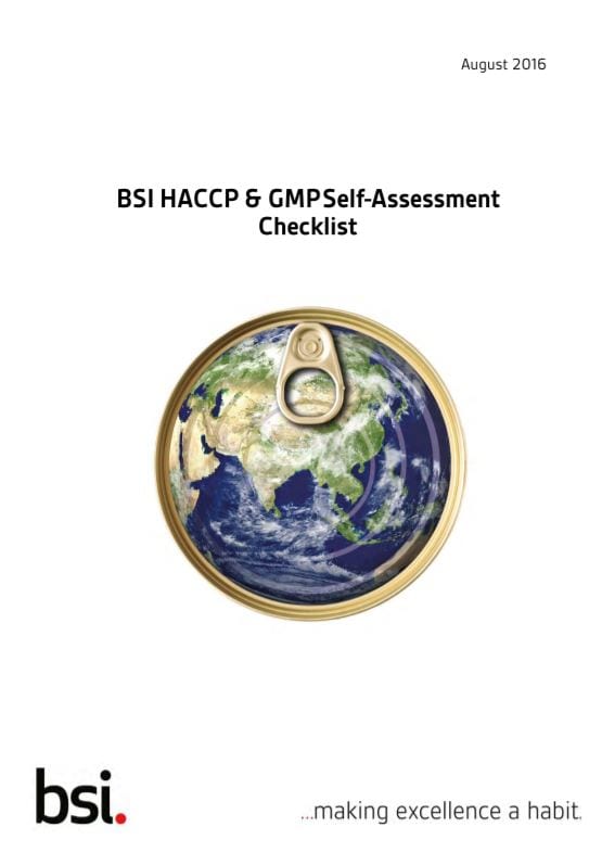 HACCP & GMP self assessment check list
