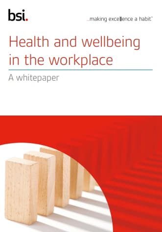 Health and well-being in the workplace