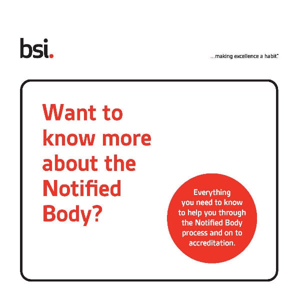 BSI guide to notified bodies