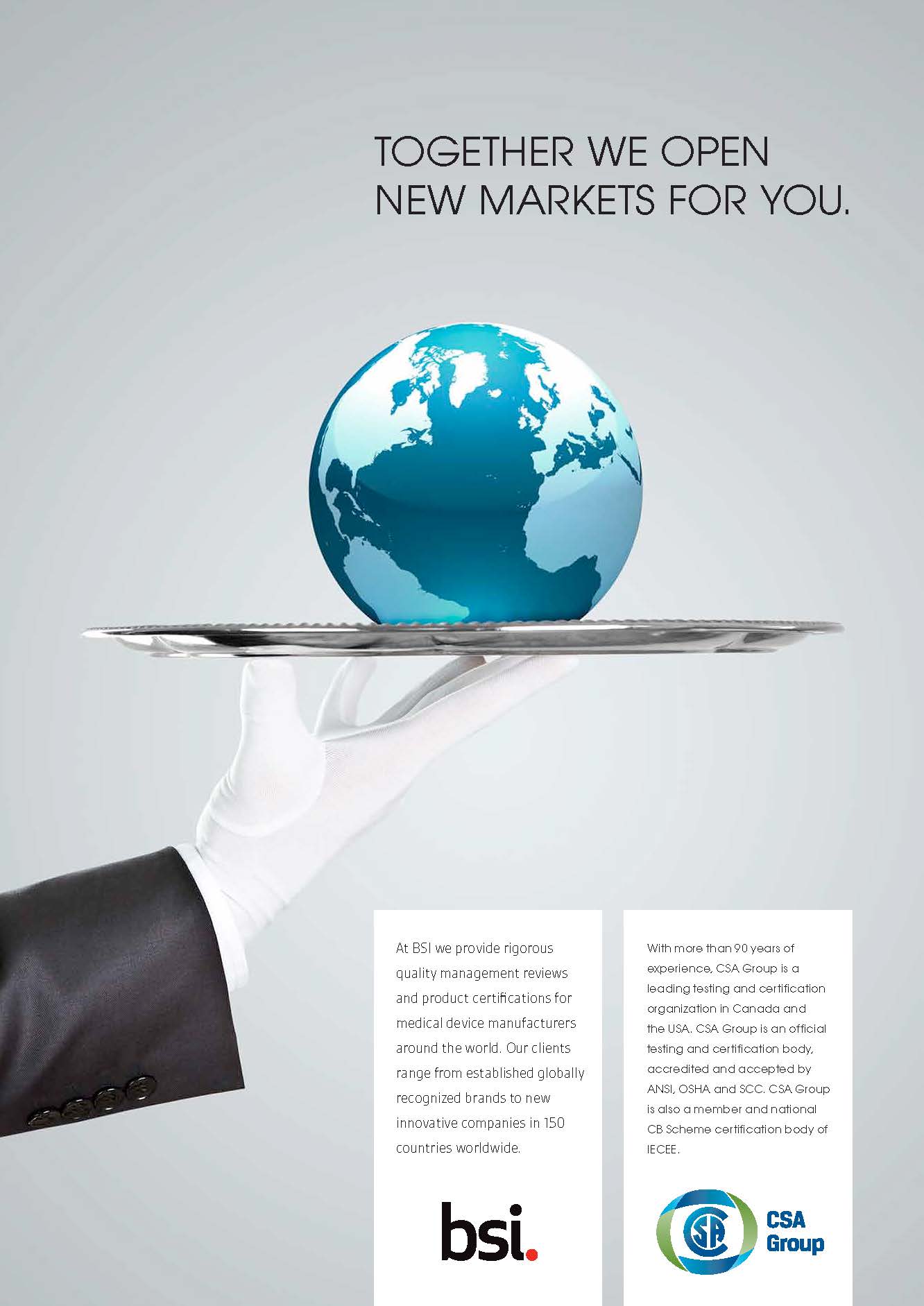 BSI and CSA alliance medical devices
