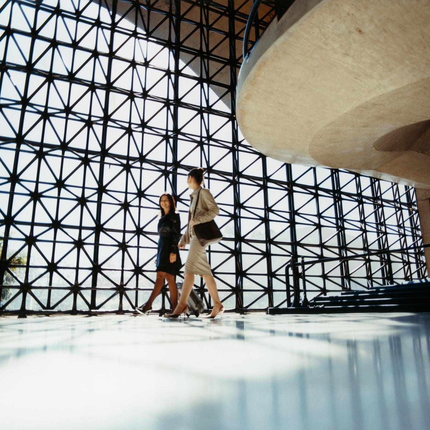 far view of people next to walls