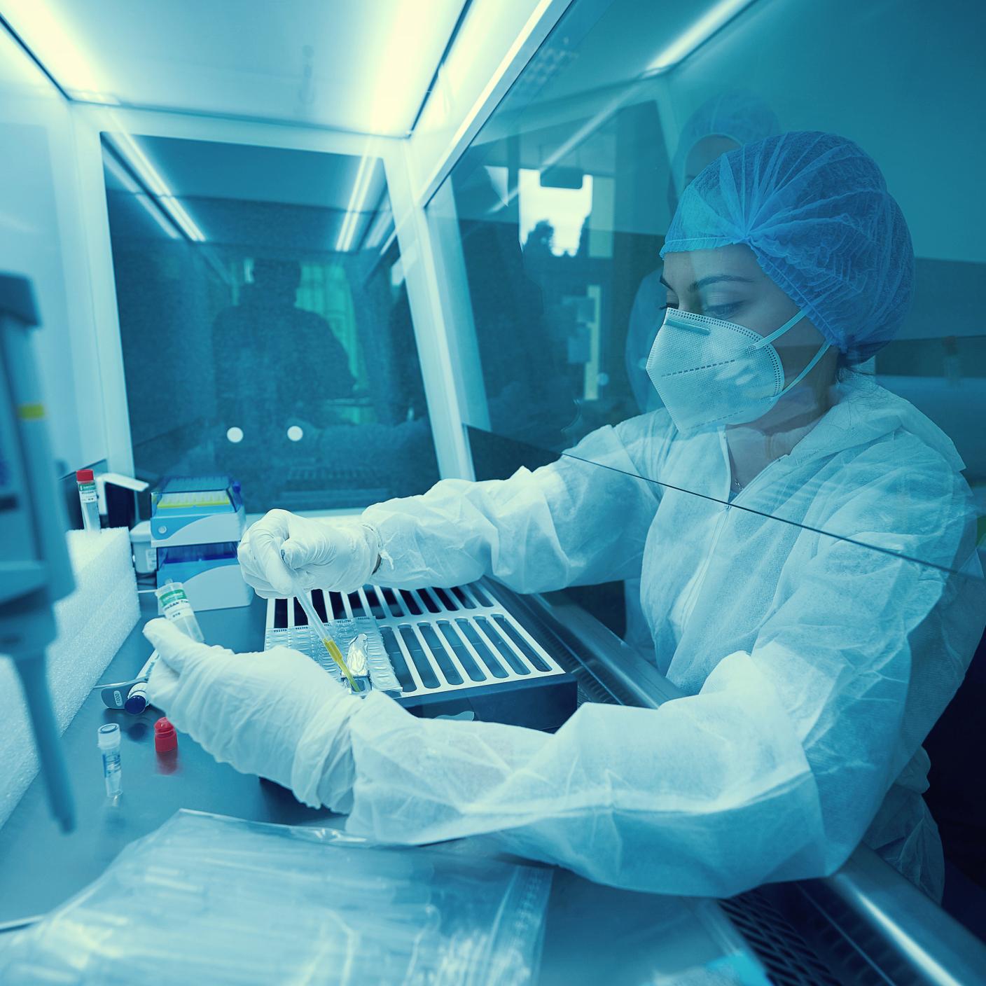 Women working in Medical Device lab.