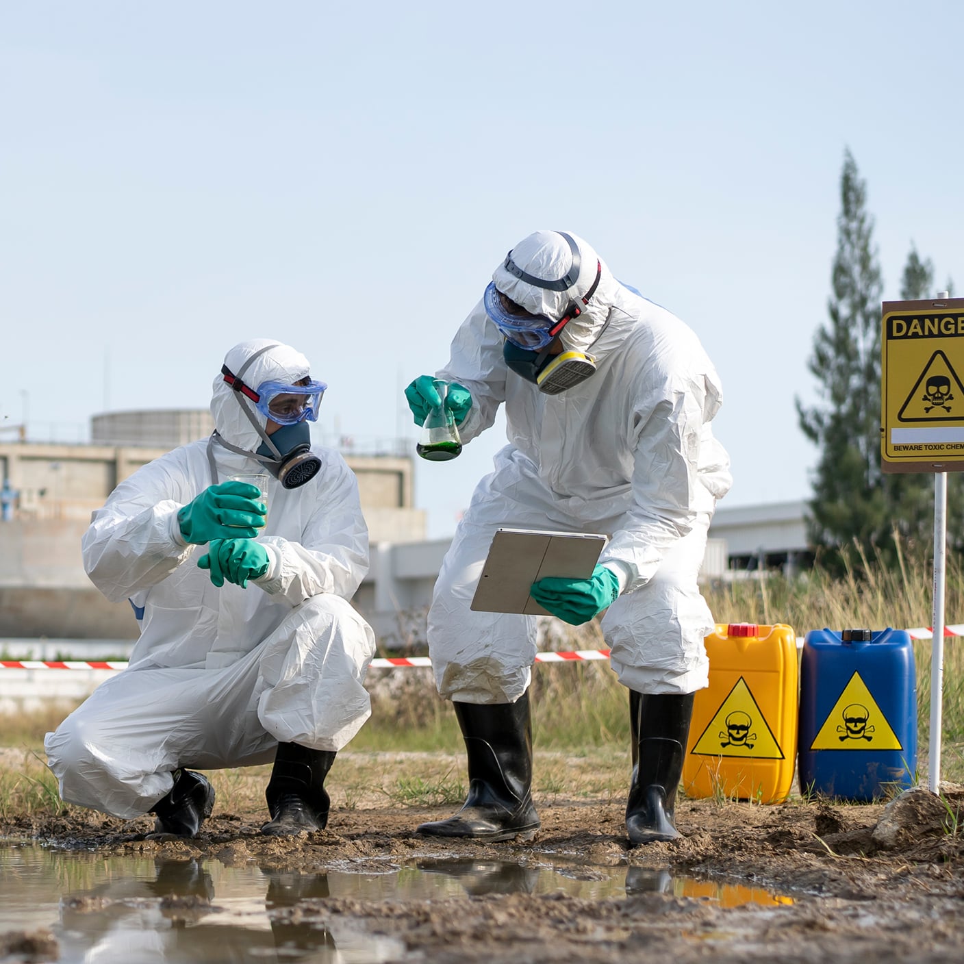 Team of scientists examined the water with an instrument.