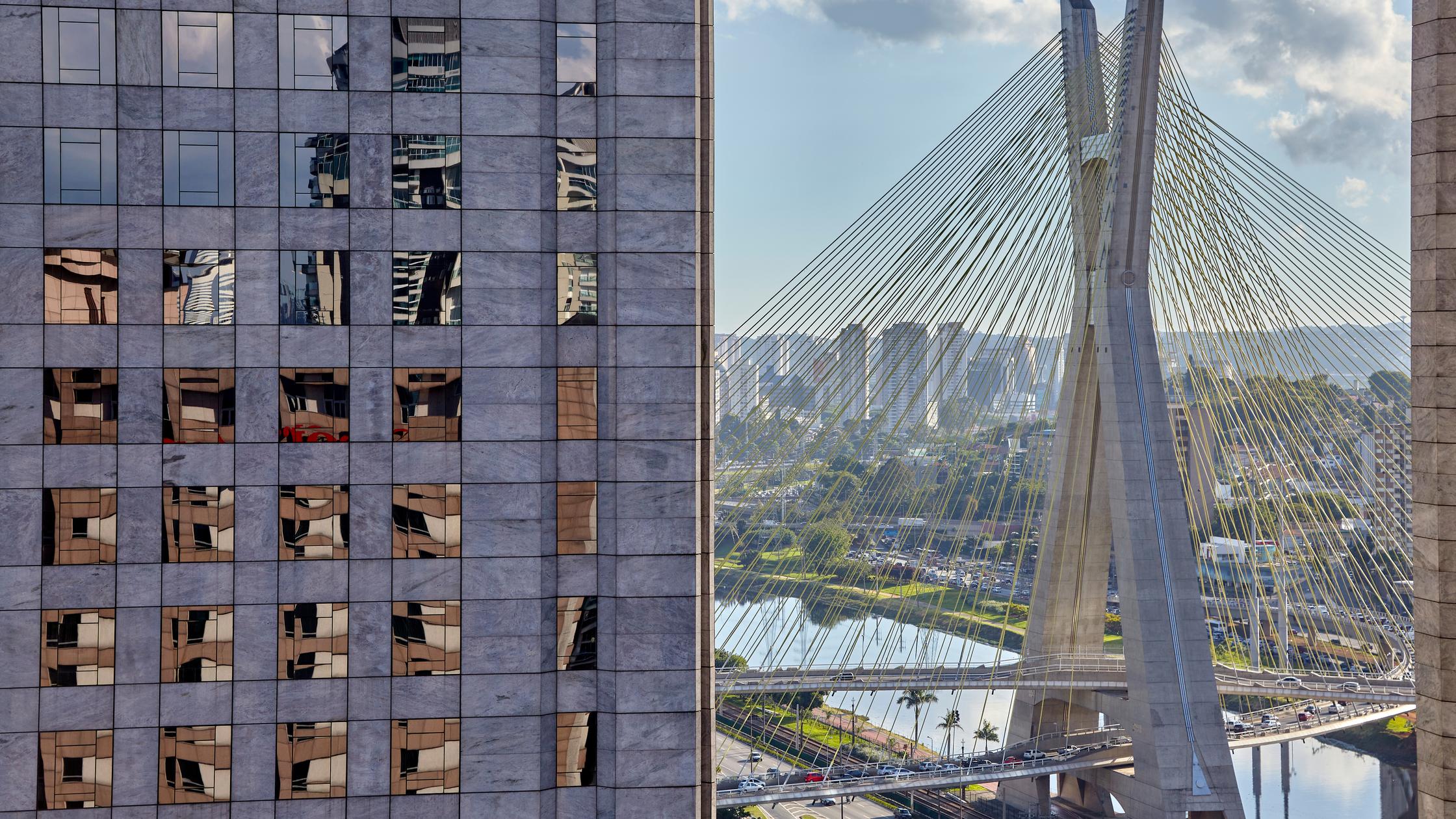 A view of a skyscraper