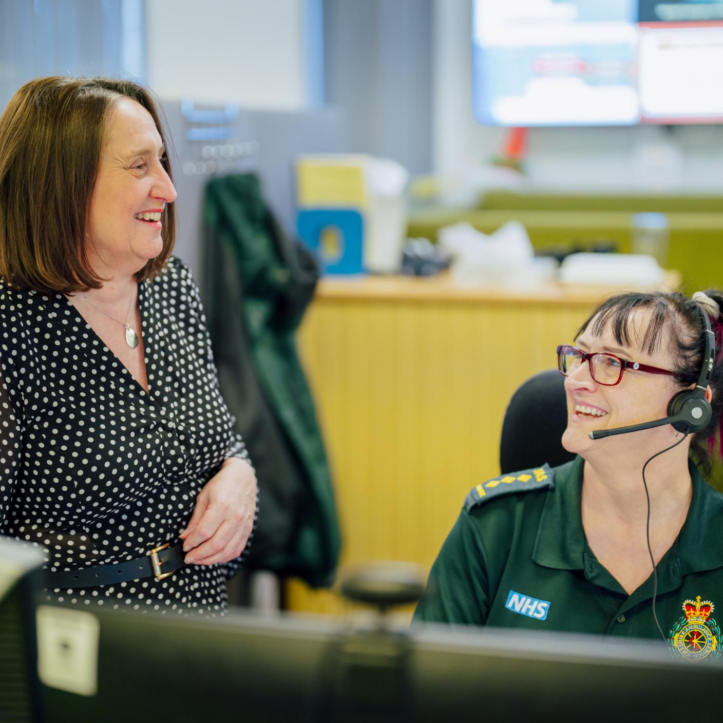 Medical team discussions in the office.